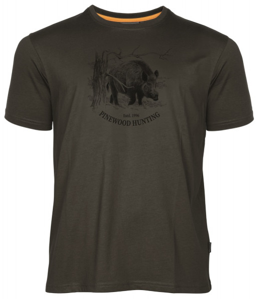 PINEWOOD - T-Shirt Wild Boar 241 Suede Brown