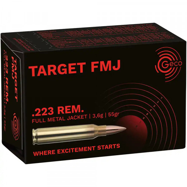 GECO - 223 Rem Target FMJ 3,56/55 (49) 50er