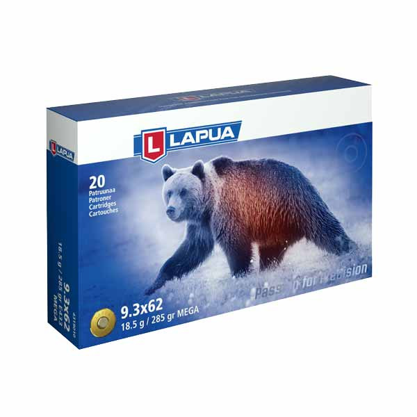 LAPUA - 9,3X62 MEGA 18,5g/285gr 20er - nur noch 10 Packungen