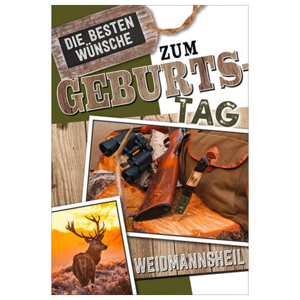 FRITZMANN - Karte Jagd  Geburtstagskarte Weidmannsheil